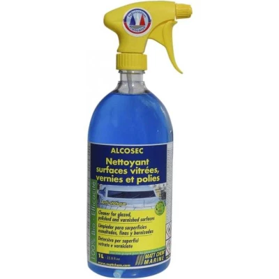 Alcosec, nettoyant anti-statique sp�cial surface vitr�e - 1 litre - Matt Chem