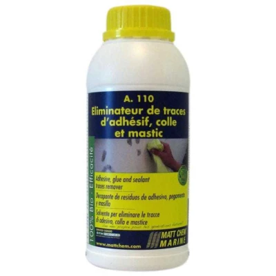 A. 110, �liminateur de trace d'adh�sif et de colle, compatible gelcoat et PVC - Matt Chem